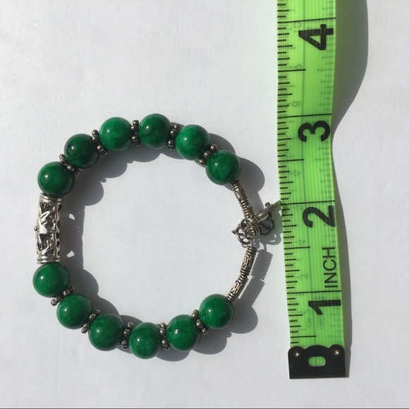 GREEN BALL BRACELET - Picture 7 of 8